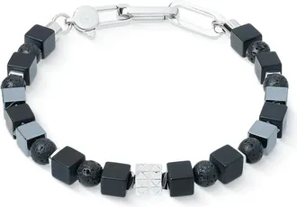 Coeur de Lion Bracelet Spikes Shape Mix Black-Silver at Nordstrom