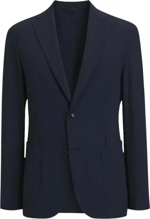 HUGO BOSS P-Hanry-Wg-263F Jas - Heren - Jassen - Blauw - Maat: L Katoen