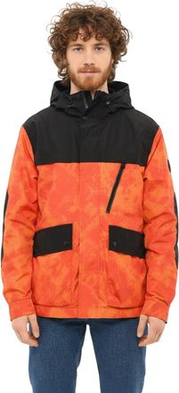Woolrich Orange Tie-Dye Hood Jacket