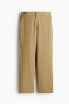 H&M Four-way Stretch Wide Pull-on Trousers in Beige at Nordstrom, Size X-Large