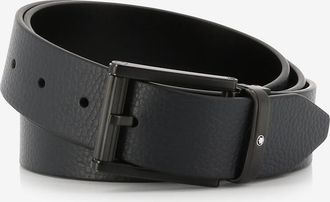Montblanc Wendbarer G&uuml;rtel aus genarbtem und Glattleder - 35 mm