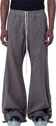 Rick Owens Wide Pusher Pants - Heren - Broeken - Grijs - Maat: M Katoen