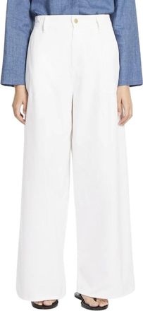 Max Mara Broeken, Dames, Wit, S, Katoen, Vincent Lange Broek