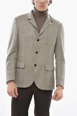 Corneliani Virgin Wool Blazer with Flap Pockets size 50