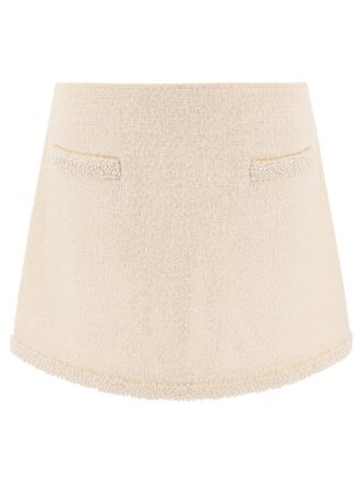 Self Portrait Womens Skirts - Ivory - Size EU 40 (Womens)