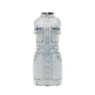Balmain denim mini-jurk