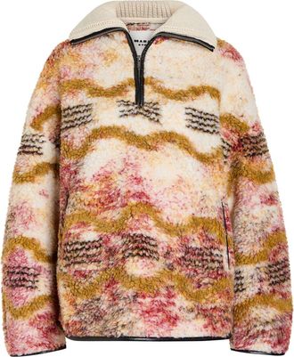 Isabel Marant Isabel Marant &eacute;toile Marner Patterned Fleece Coat - Multicoloured - 40 (UK12 / M)