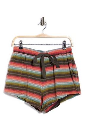 The Great. The Bonfire Cotton French Terry Shorts in Army Surf Stripe at Nordstrom Rack, Size 0 (Fits Like 0-2 Us)