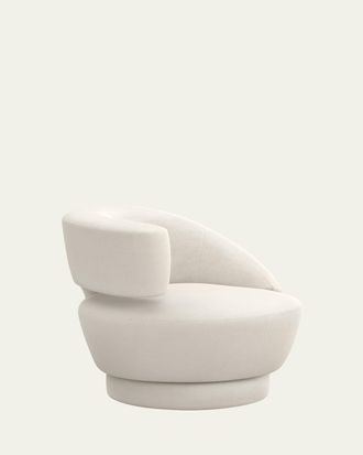 Interlude Home Arabella Left-Arm Swivel Chair