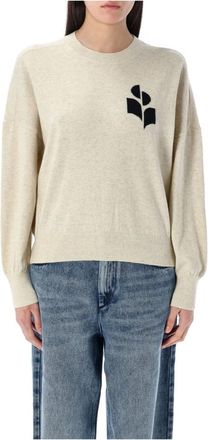Isabel Marant Marisans Sweater - Dames - Ronde hals truien - Grijs - S - Katoen - Truien & Vesten