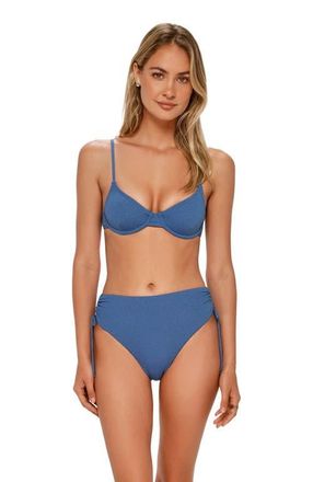 Swim Systems Malia High Waist Bikini Swim Bottoms in Desert Sky Lurex at Nordstrom, Size X-Large