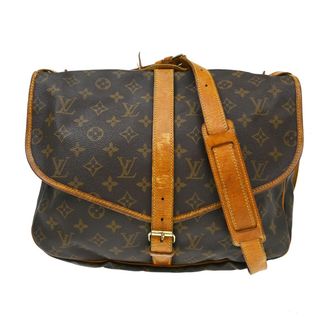 Louis Vuitton Saumur Monogram Canvas Brown Canvas Handbag (Pre-Owned)