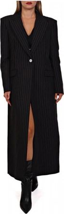 Patrizia Pepe Dames, Mantels, Zwart, Maat: 2XL