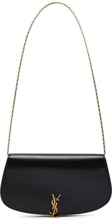 Saint Laurent Demilune Leather Wallet-on-chain - Black - One Size