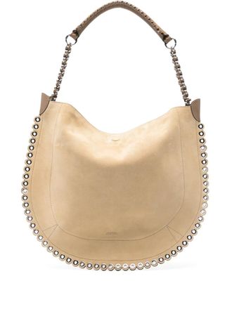 Isabel Marant Oskan Hobo shoulder bag - women - Suede - One Size - Neutrals