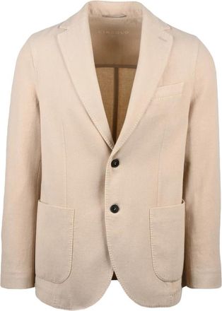 Circolo 1901 Blazer Sfiancato - Heren - Business blazers - Beige - S - Wol - Kostuums