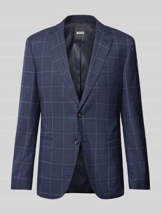 HUGO BOSS Slim Fit Sakko mit Gitterkaro Modell Huge in Marine, Gr&ouml;&szlig;e 52