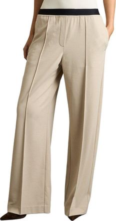 Reiss Lucia Wide Waistband Wide Leg Trouser