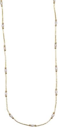 Argento Vivo Liquid Silver Cultured Pearl Necklace in Gold at Nordstrom