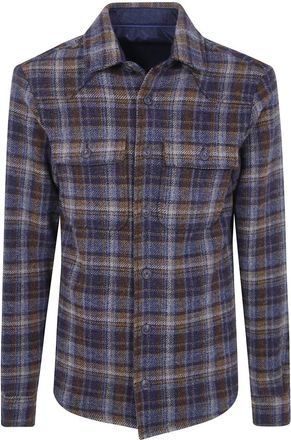 Tintoria Mattei Heavy Flanel Oversized Overhemd - Heren - Overhemden - Veelkleurig - Maat: M Flanel