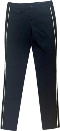 Rag & Bone Black glitter side stripe trousers Size S