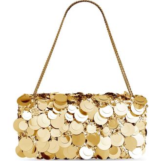 Paco Rabanne 1969 Pailette Shoulder Bag in Gold at Nordstrom
