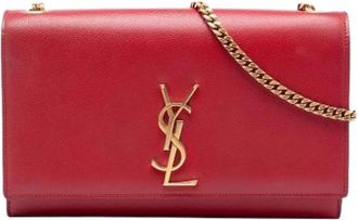 Saint Laurent Pre-owned Kate Crossbody Bag - Dames - Vintage Schoudertas - Rood - ONE Size - Leer - Vintage