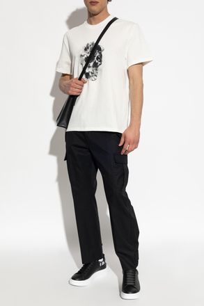Alexander McQueen T-shirt With Print, Mens, White