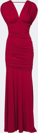 SIMKHAI Norvelle draped open-back gown