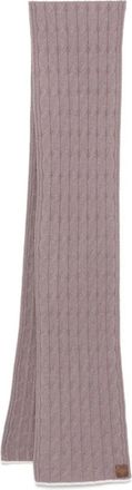 Eleventy Kabelgebreide sjaal - Paars