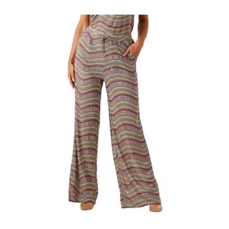 Summum Sprankelende Golf Wijde Pijp Broek - Dames - Wijde Broeken - Veelkleurig - XL - Broeken
