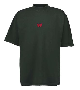 Balenciaga Dark Green Logo T-Shirt