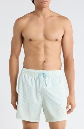 Robert Graham Martini Tower Swim Shorts in Yellow at Nordstrom Rack, Size Xx-Large