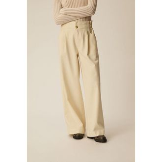 des petit hauts Broek met wijde pijpen en bandplooien, Loulou 2