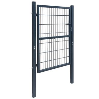 Berkfield Home 2D Fence Gate (Single) Anthracite Grey 106 x 170 cm