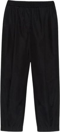 Aspesi Dames Lange Broek - Dames - Slim Fit Broeken - Zwart - XS - Broeken