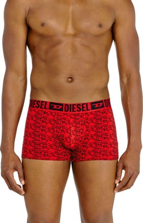 Diesel Set of three stretch cotton trunks with all-over print - Trunks - Man - Multicolor
