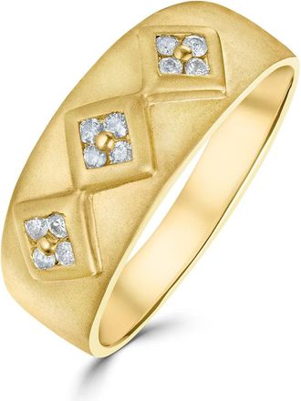 The Diamond Store 9K Gold Diamond Design Ring (0.18ct) - SIZE U