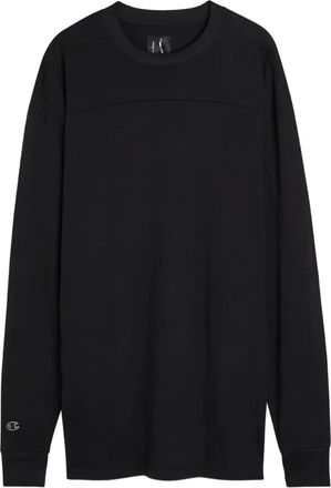 Rick Owens x Champion Girdered cotton T-shirt - Black