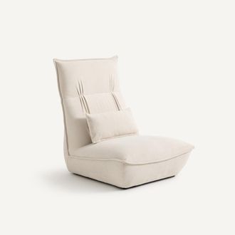 AM.PM Chenille fauteuil met verstelbare hoofdsteun Paol