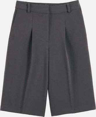 La Redoute Collections Lange bermuda met plooien van polyviscose