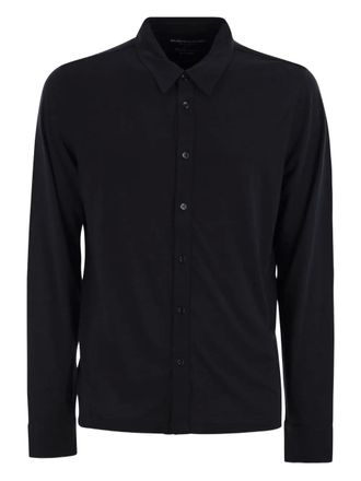 Majestic Filatures long-sleeved shirt - men - Lyocell/Cotton - S - Blue