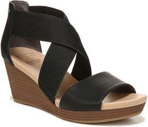 Dr. Scholls Barton Band Wedge Sandal in Black at Nordstrom Rack, Size 9.5