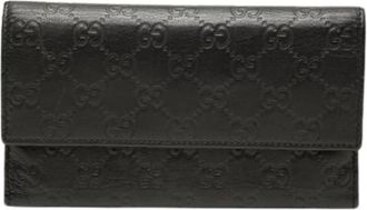 Gucci Pre-owned Long Wallet - Dames - Vintage Accessoires - Zwart - ONE Size - Leer - Vintage