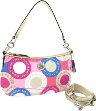 Coach Pre-owned Mini Bags, female, Multicolor, Size: ONE SIZE Pre-owned Canvas Mini Bag