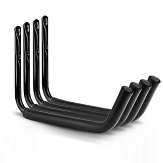 OEM Juego De 4 Ganchos De Almacenamiento Para Kayak De Alta Resistencia, Brazo De 38 Cm, Montaje En Pared Para Garaje O Escalera, Capacidad M&aacute;xima 25 Kg (