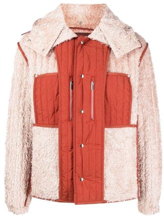Craig Green Reversible Fluffy hooded jacket - Red