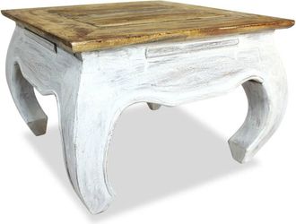 vidaXL Furniture Limited - Mesa Auxiliar De Madera Maciza De Caoba