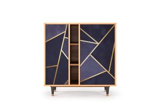 StoryZ Aparador azul 3 puertas L 94 cm