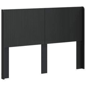 vidaXL Cabecero Negro Madera De Ingenier&iacute;a Vidaxl